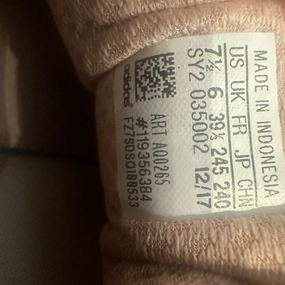 ADIDAS PINK ATHLETIC SHOES SIZE 7.5 - Picture 6 of 6